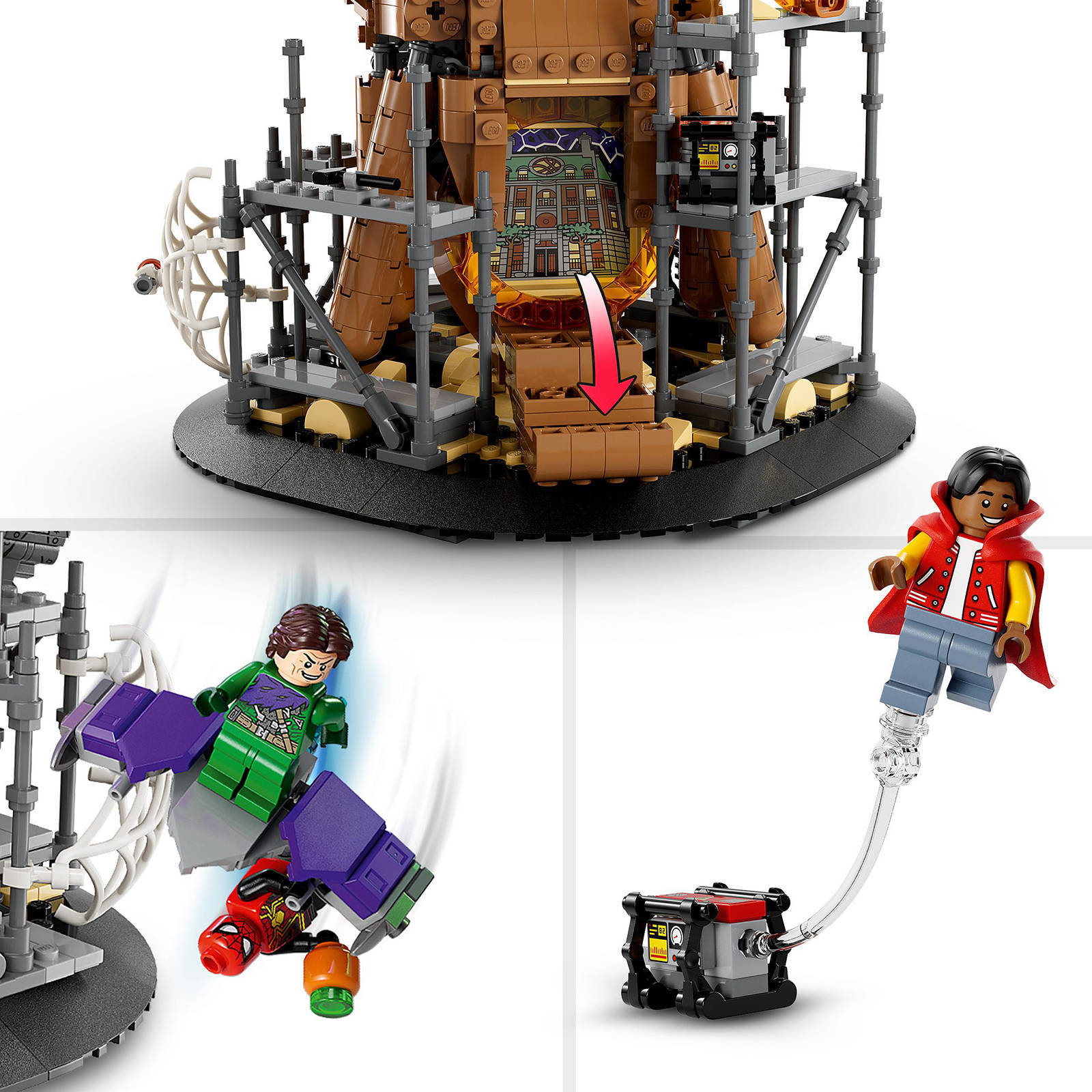 LEGO Eindstrijd No Way Home 3D Model Set with 3 Peter Parkers 76261