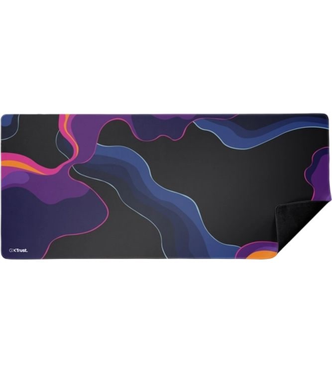 Trust Gaming-Mausmatte GXT 759 XXL Blau/Lila/Schwarz XXL-Gaming-Mauspad mit vernähtem Rand für komfortables und stabiles Gaming