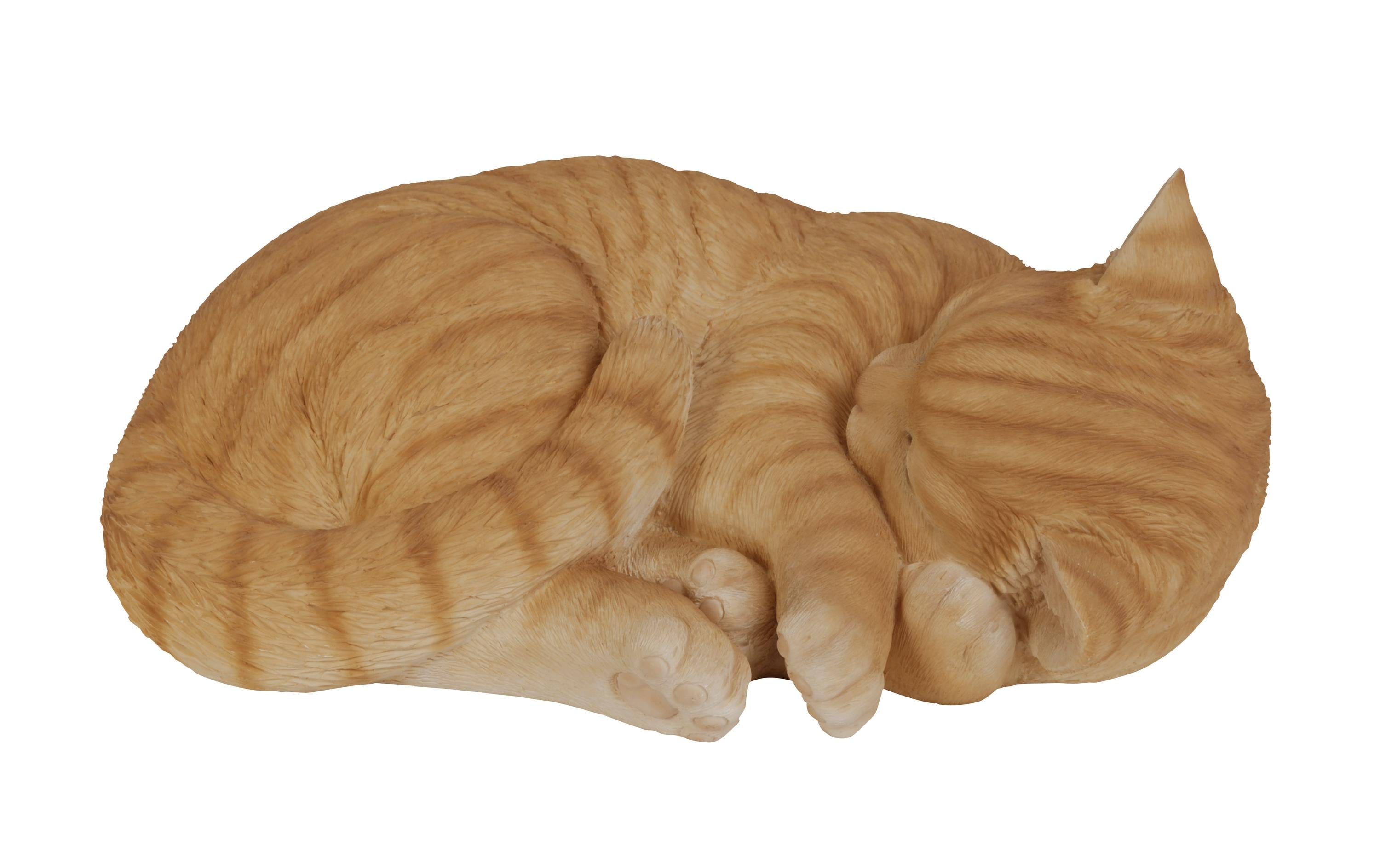 Dekofigur Katze schlafendTiere für den Garten