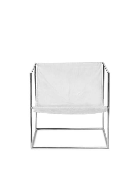 Valerie Objects Solo seat fauteuil chroom, Light Blue