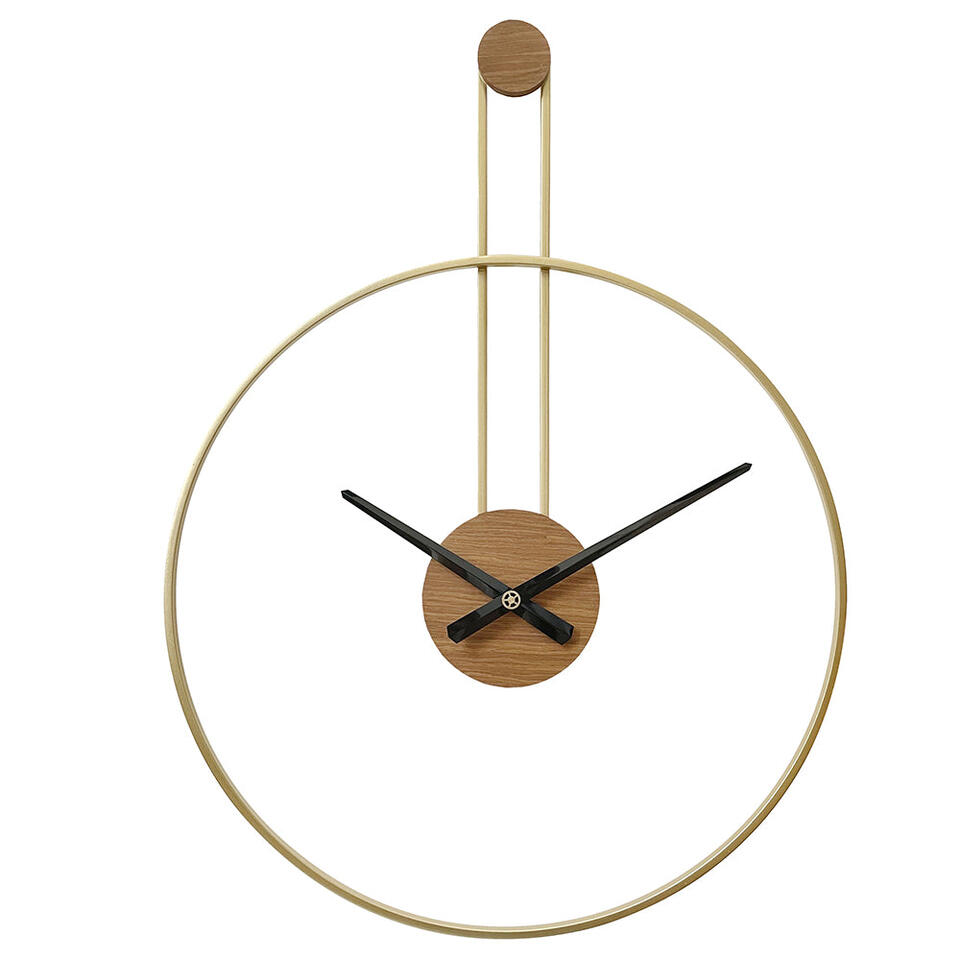 LW Collection Wandklok Fargo goud 55cm