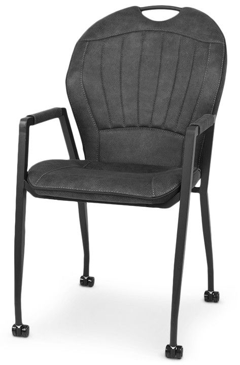 Eetkamerstoel Antraciet Chayenne B52 x D67 x H95 cm