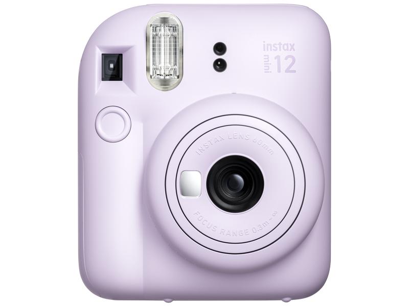 Fujifilm Fotokamera Instax Mini 12 Violett Sofortbildkamera mit Blitz und Selfie-Modus