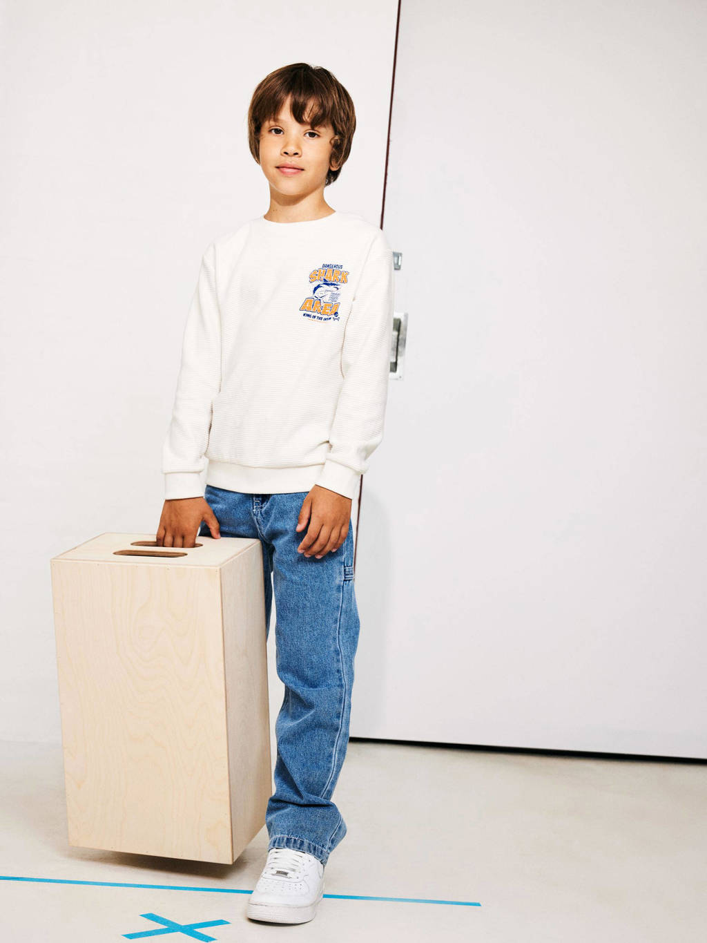 NAME IT straight leg jeans NKMRYAN medium blue denim