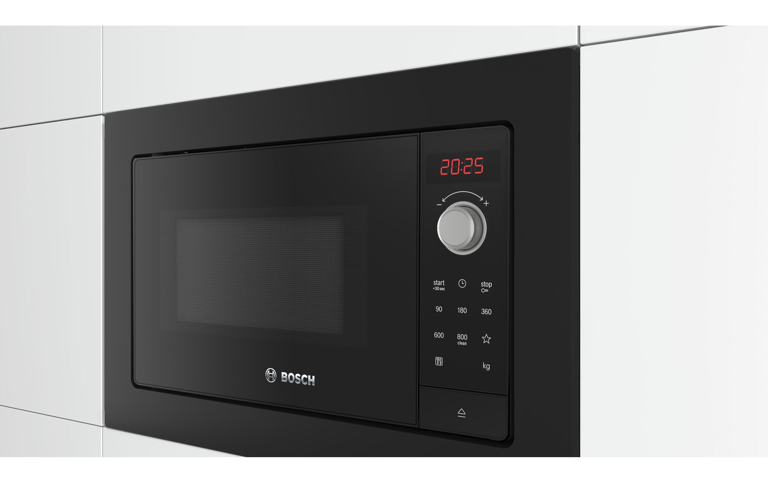 Einbaumikrowelle BFL623MB3 Schwarz<br>Einbau-Mikrowelle aus Edelstahl