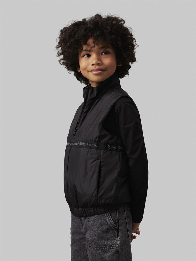 Calvin Klein BOXY LIGHT PADDED TAPE VEST Beh