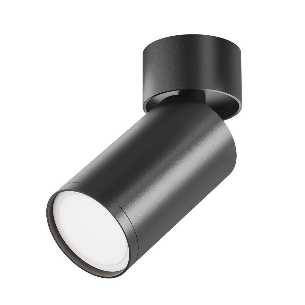 Focus opbouw plafondlamp in zwart GU10 128mm