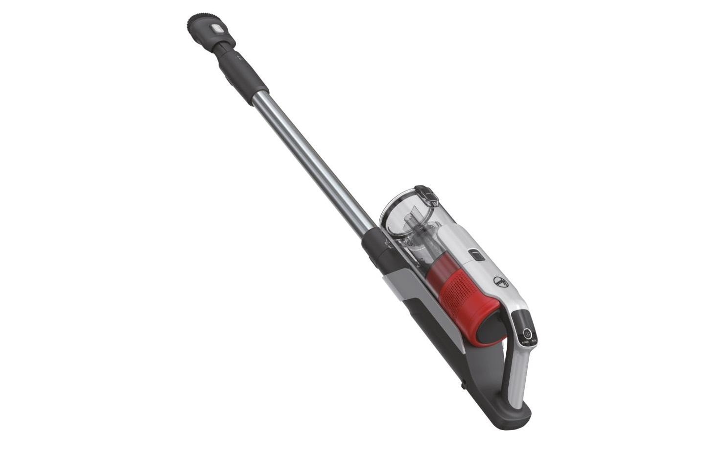 Akku-Hand- und Stielsauger HF9 Grau/Rot<br>Kabelloser Staubsauger mit «Anti-Twist»-Technologie