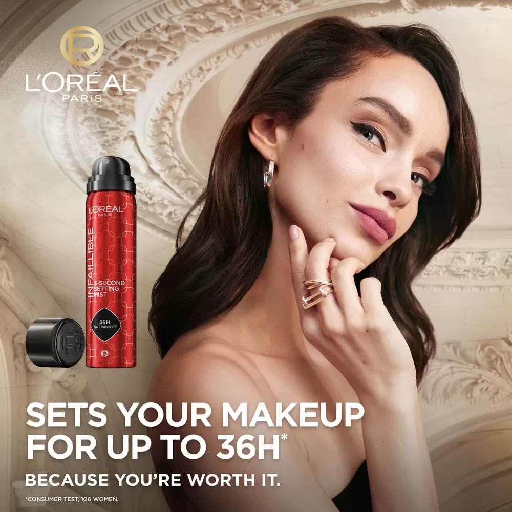 L'Oréal Paris Infaillible 3-Second Setting Mist - 75 ml.