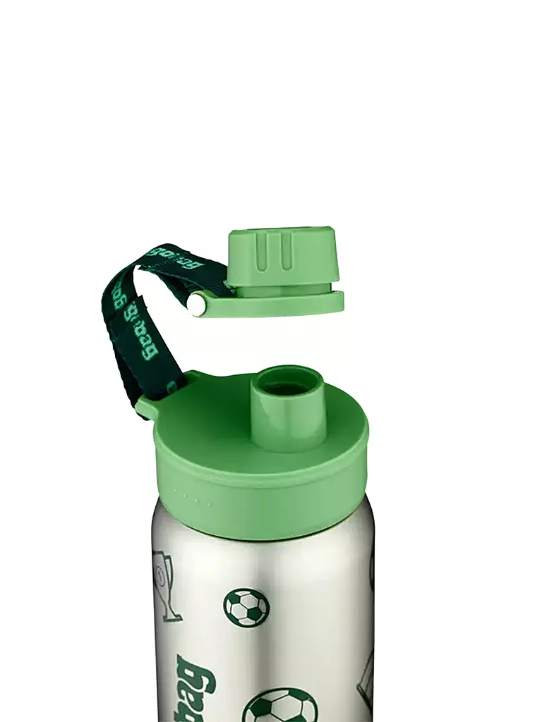 ERGOBAG Edelstahl Trinkflasche 0,5L Grün grün