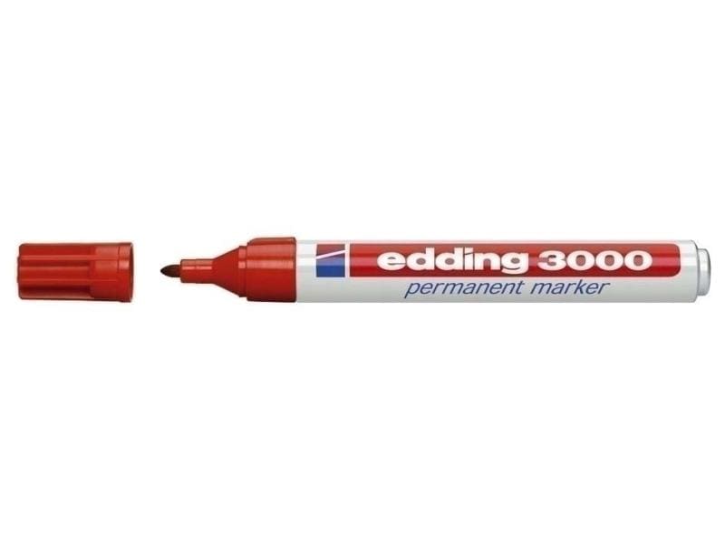 edding Permanent-Marker 3000 Rot Permanentmarker