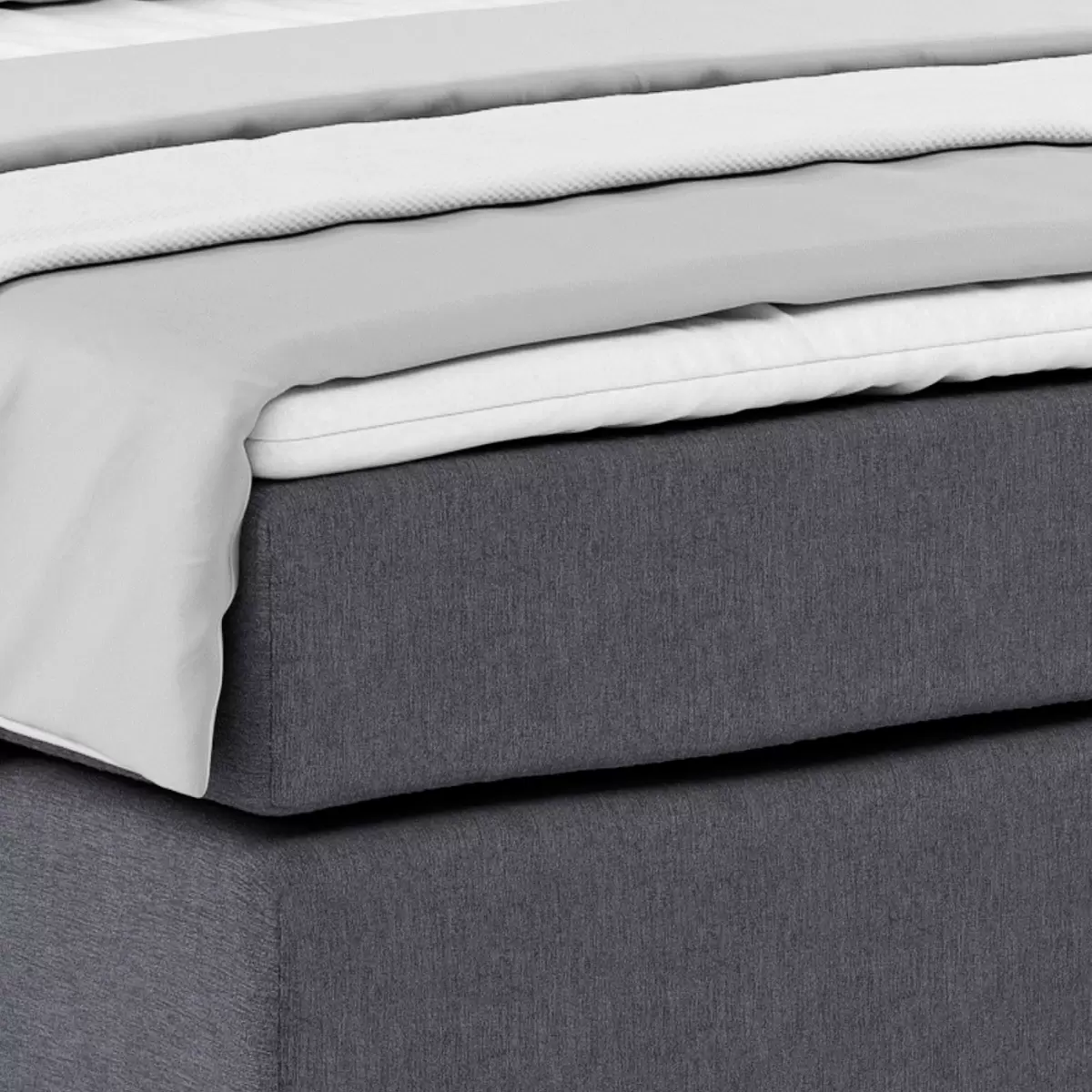 Boxspringbett Nero 140 x 200 Anthrazit