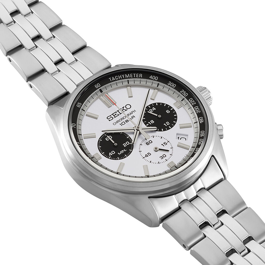 Montre Seiko Sport Bicolore Blanc / Noir