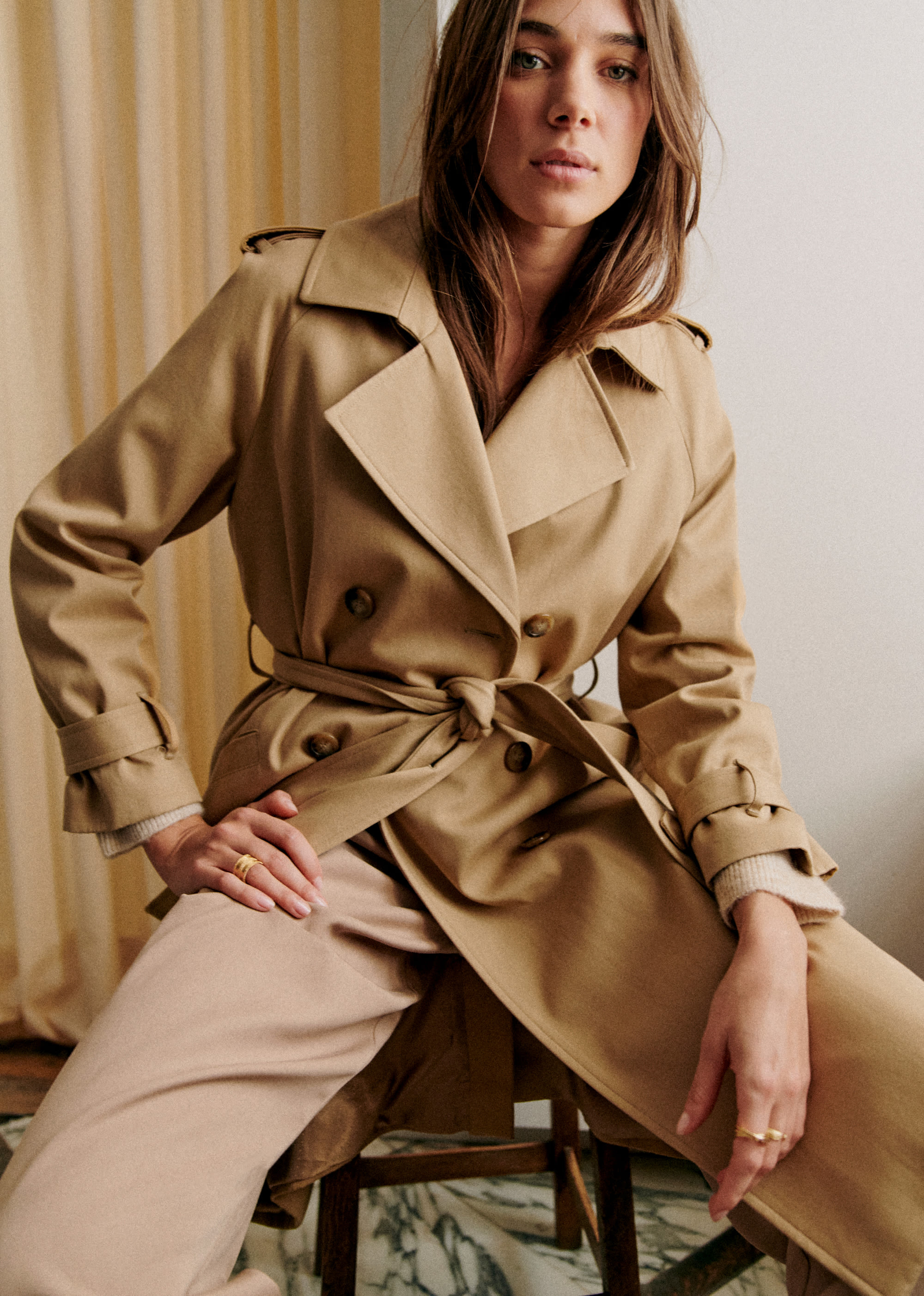 Trench Scott - Camel - E-SHOP/VESTES 5905726