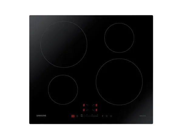 Samsung NZ64H37070K, Sort, Indbygget, Zone induktionskogeplade, Keramisk, 4 zone(s), 4 zone(s)