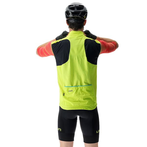 Veste vélo UYN MAN BIKING ULTRALIGHT WIND VEST SOFT YELLOW FLUO/BLACK