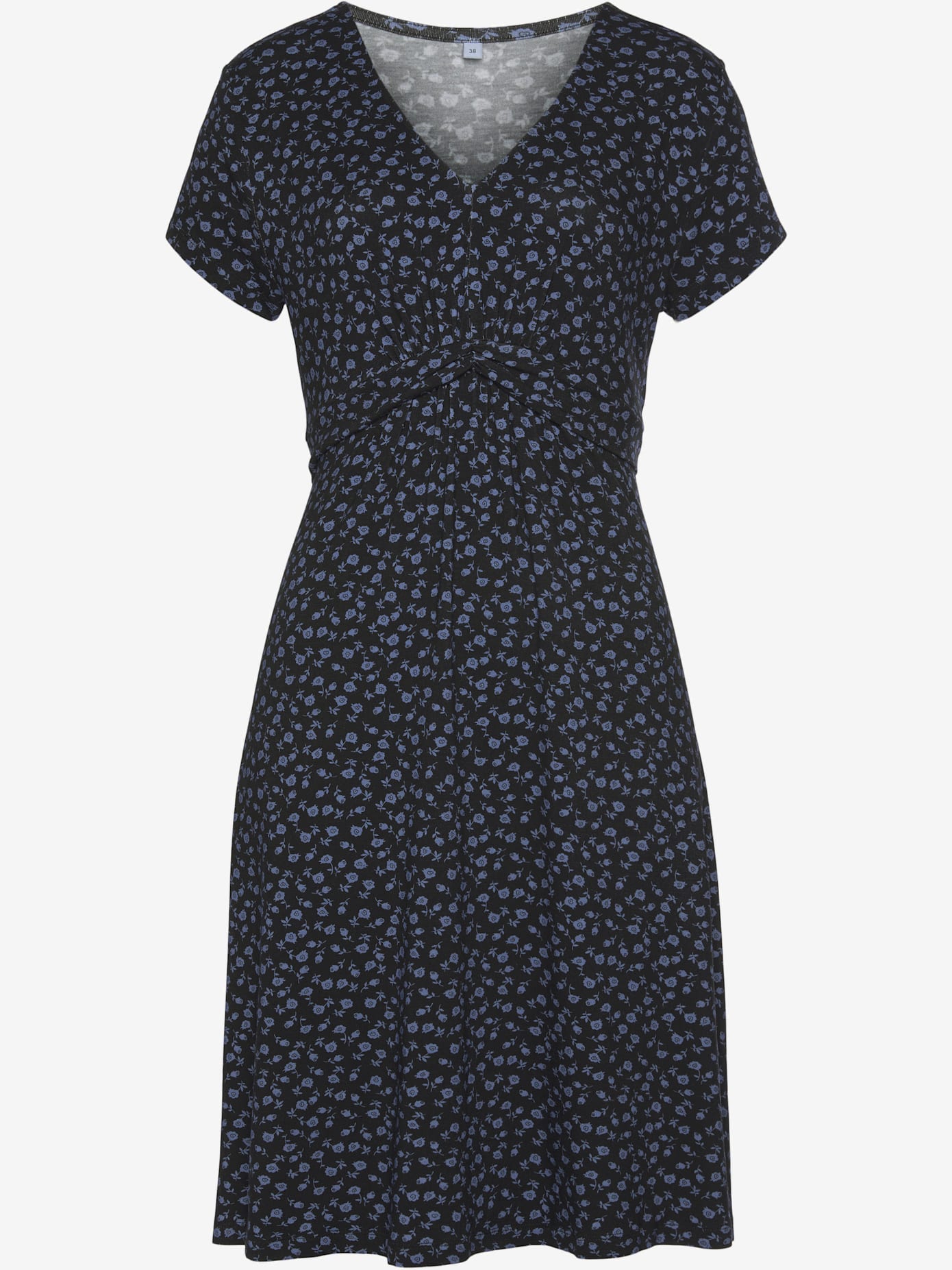 Robe en jersey encolure en v dégagée