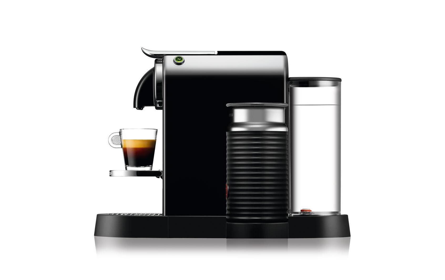 Kaffeemaschine Nespresso CitiZ & Milk EN267.BAE Schwarz<br>Elegante Kapselmaschine der Original Line mit Aeroccino-Milchschäumer