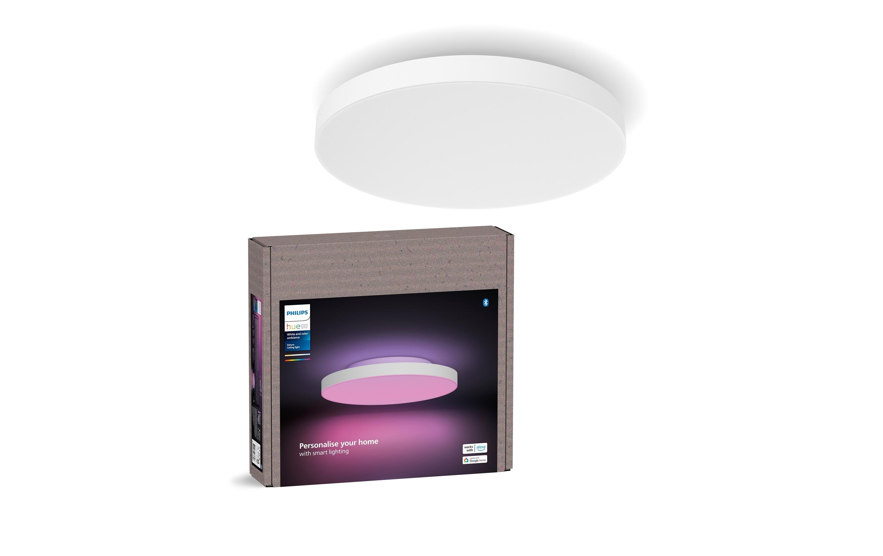 Deckenleuchte White & Color Ambiance Datura Ø 574 mm<br>Smartes Deckenpaneel mit Hintergrundbeleuchtung