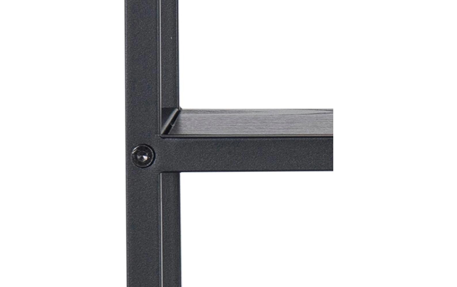 Wandregal Seaford 77 x 20 x 77 cm, SchwarzHängeschrank