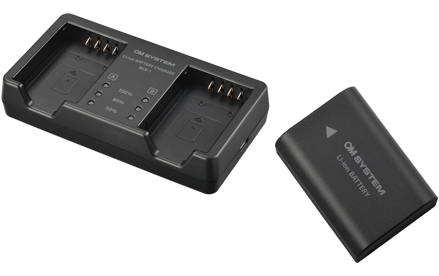Digitalkamera-Akku SBCX-1<br>Kamera-Akku mit Ladegerät