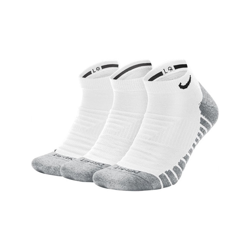 Chaussettes Nike x3 Everyday invisible blanc