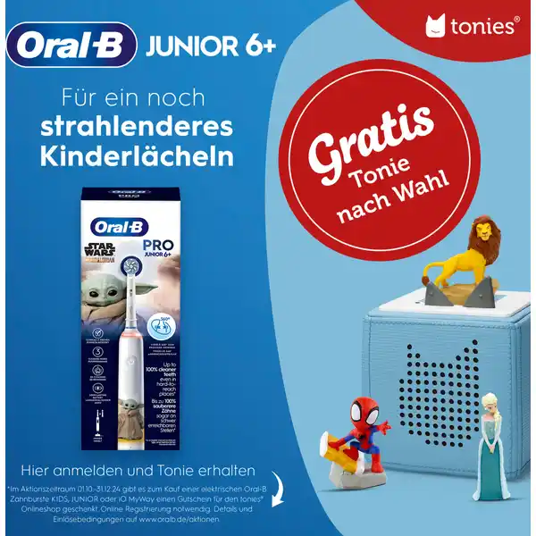 Elektrische Zahnbürste Junior Pro Grogu / Starwars ab 6+