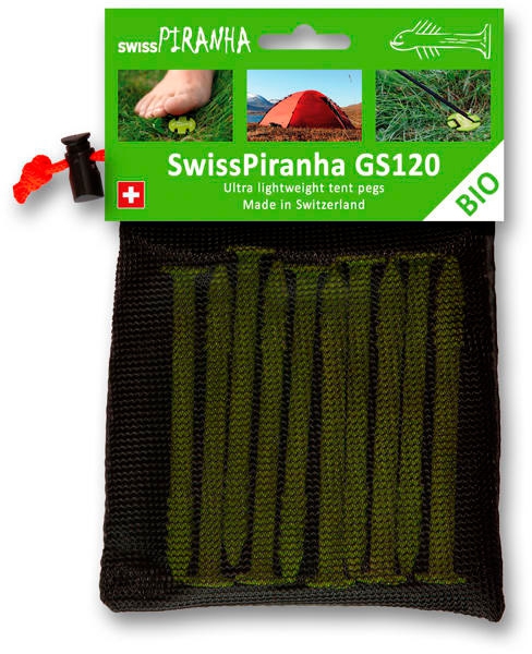 SwissPiranha Zelthering GS120 als 10er Set im Beutel