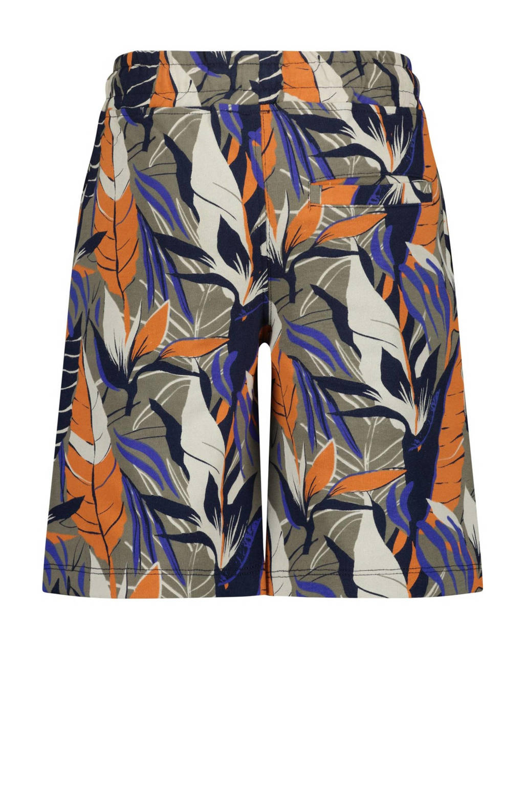 Vingino sweatshort Rapos met all over print zand/oranje/paars