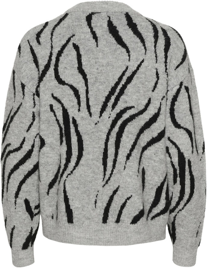 Kaffe KAbillie Knit Pullover Grey melange / black