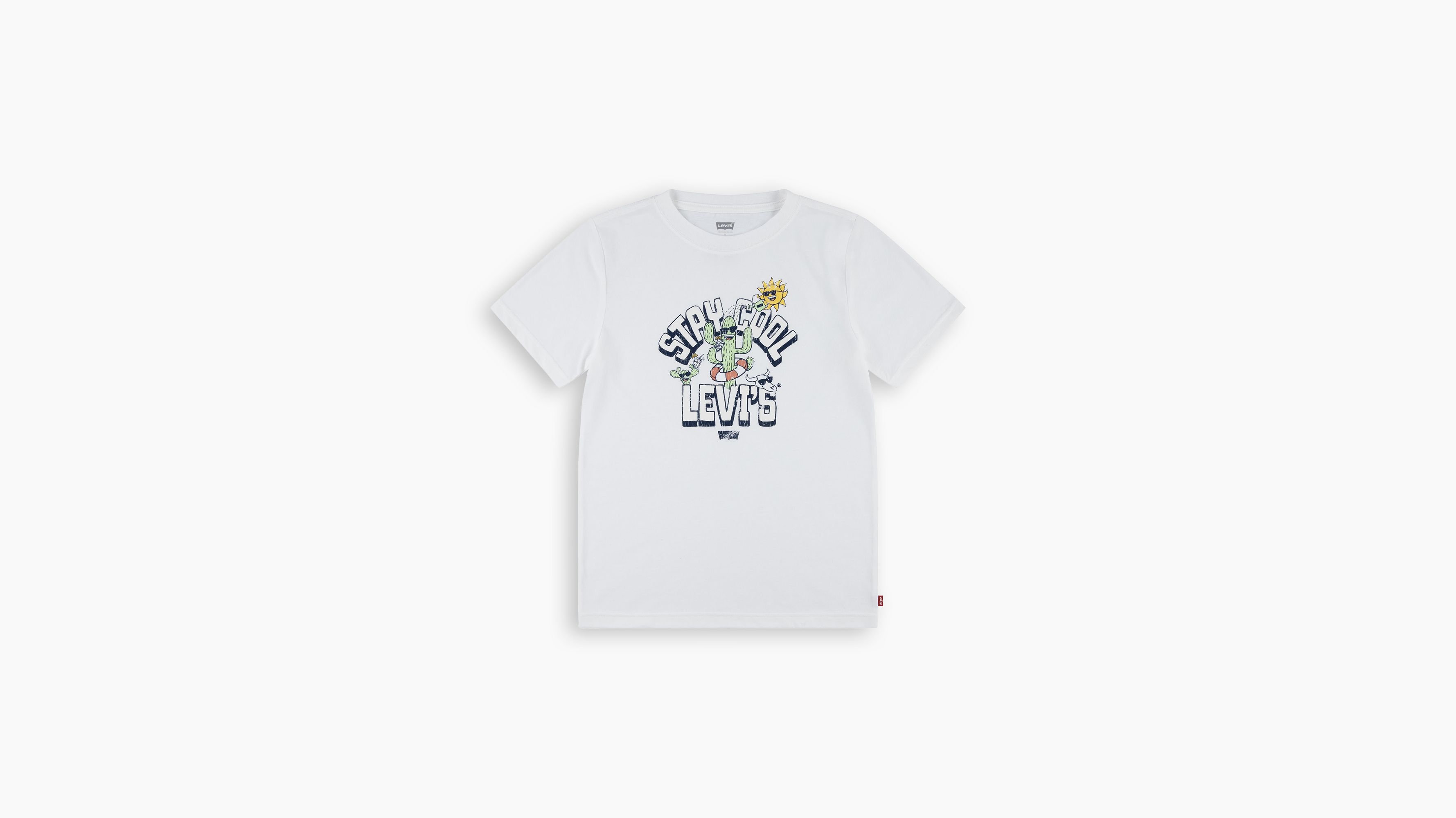 Bébé Levi's t-shirt Stay Cool - Cloud Dancer - Blanc