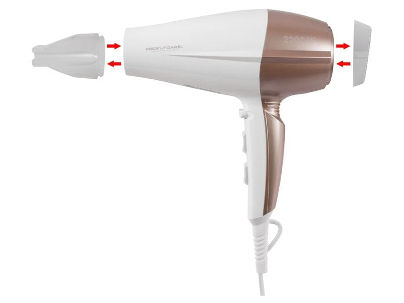 Profi Care Haartrockner PC-HT 3010 Weiss / Champagner Föhn