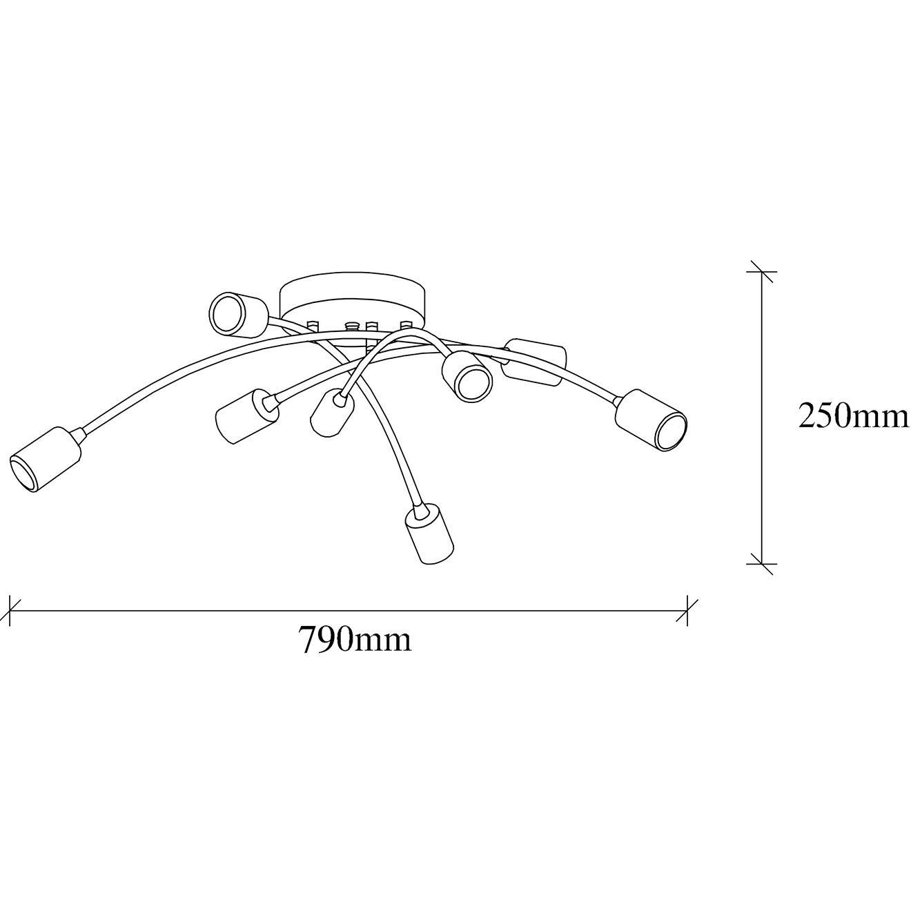 Opviq Suspension Banana  vintage - 79x79x26 cm