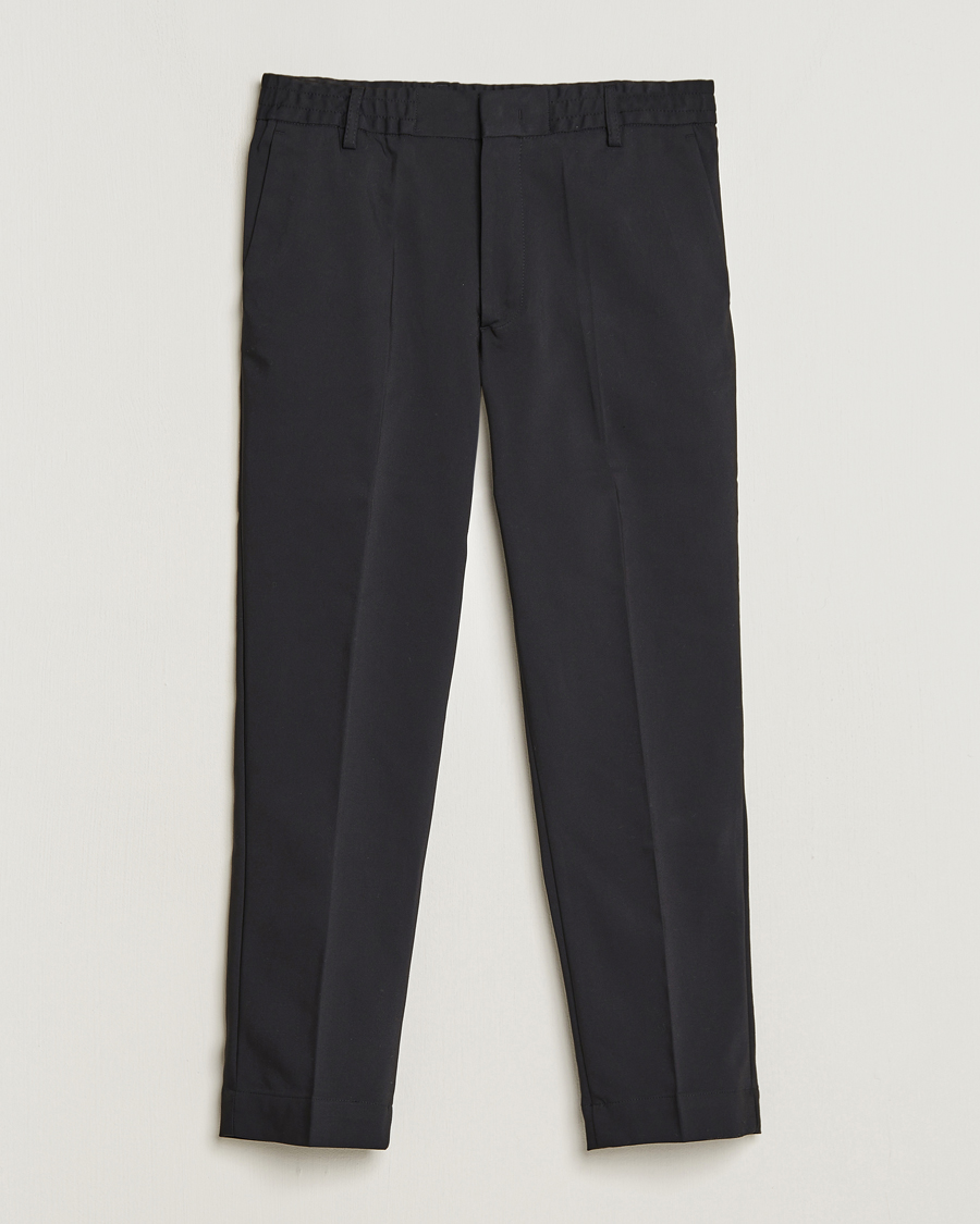 NN07 Billie Cotton Drawstring Trousers Black
