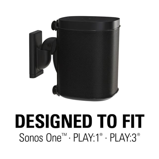 SANUS Vægbeslag til Sonos One SL Play:1 Play:3 Par Sort