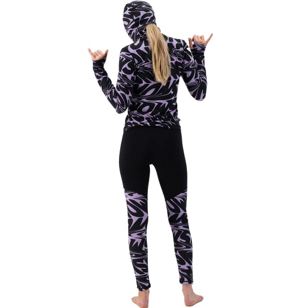 T-shirt thermique MONS ROYALE W CASCADE MERINO FLEX 200 LS SIGNAL LOST LUPIN