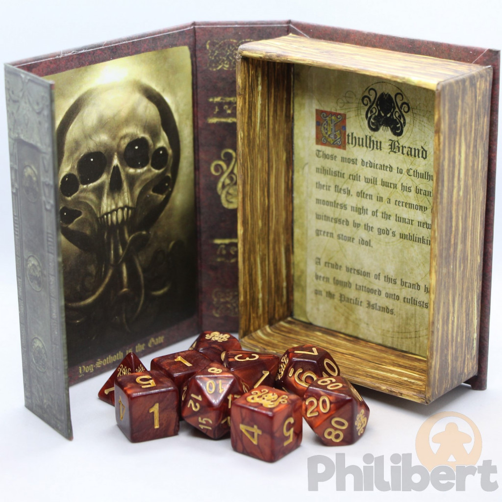 Set de 9 Dés JDR Elder Dice: The Brand of Cthulhu Dice (Red)