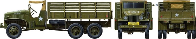 Tamiya - Cargo Truck U.S. 2 1/2Ton 6X6 Byggesæt - 1:48 - 32548
