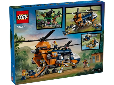 LEGO Jungleonderzoekers: helikopter bij de basis (60437)