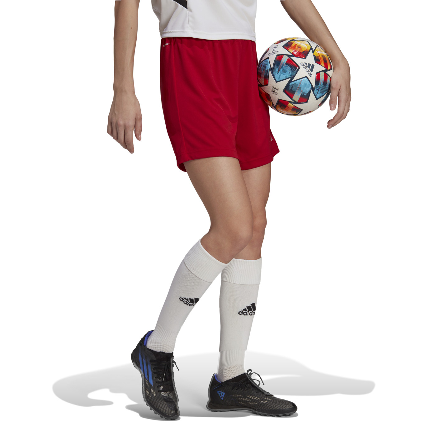 Adidas Entrada 22 Trainingsbroekje Dames Rood Wit