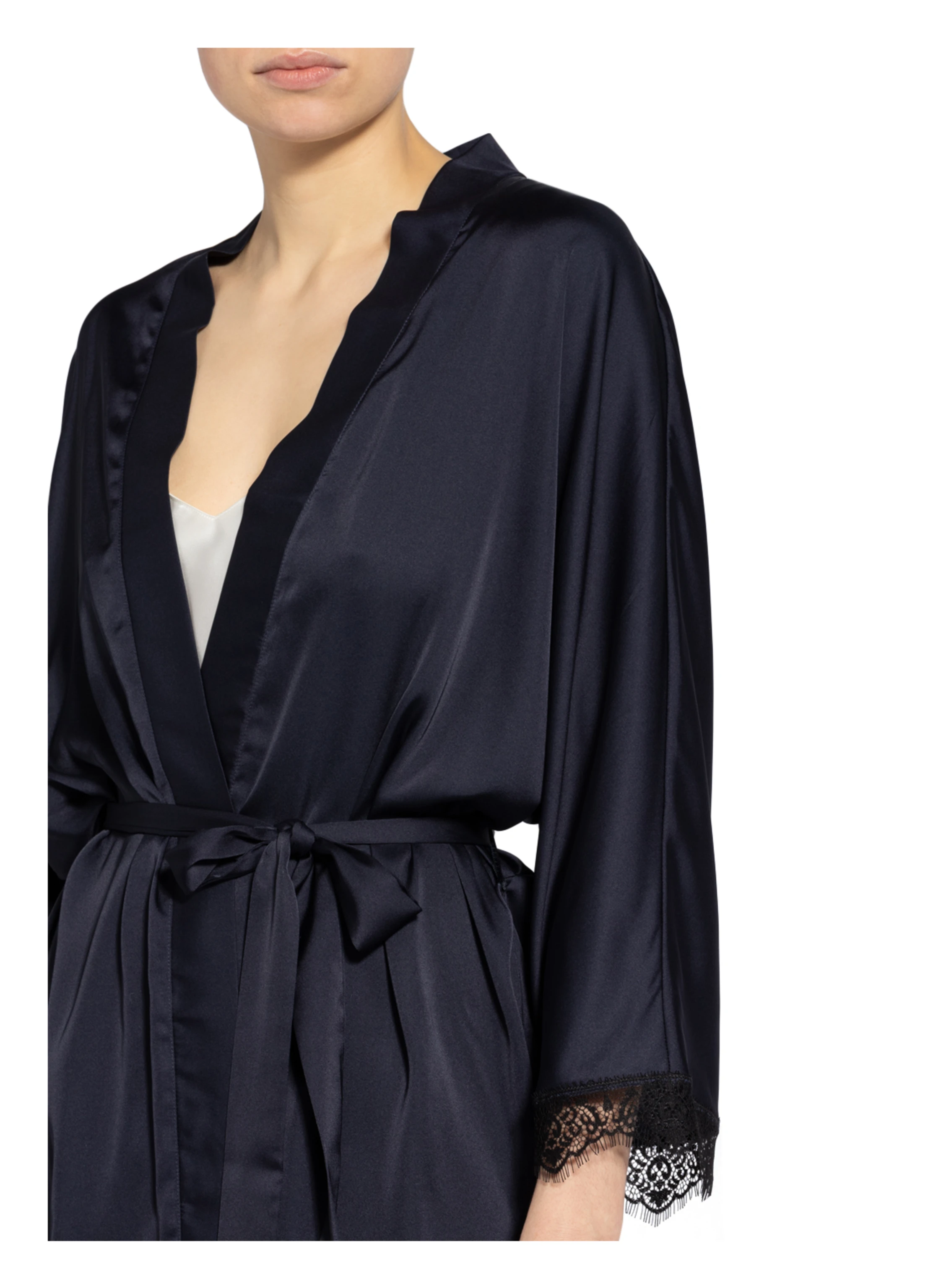 SIMONE PÉRÈLE Damen-Morgenmantel SATIN SECRETS mit 3/4-Arm
