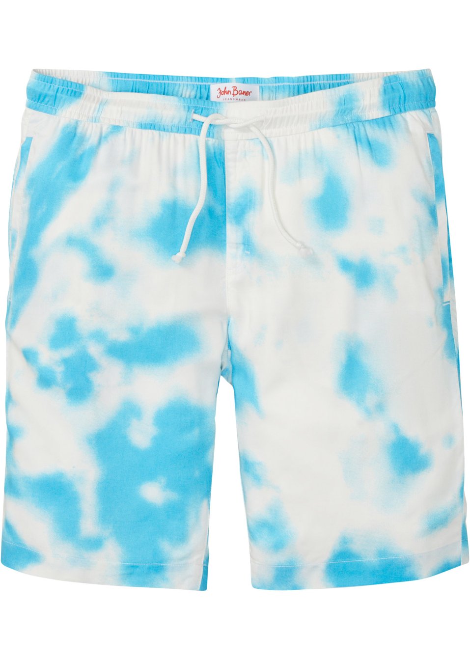 Bermuda taille extensible en viscose, Loose Fit