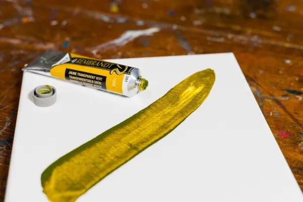 Rembrandt Oil Colour Tube Transparent Yellow Green 281