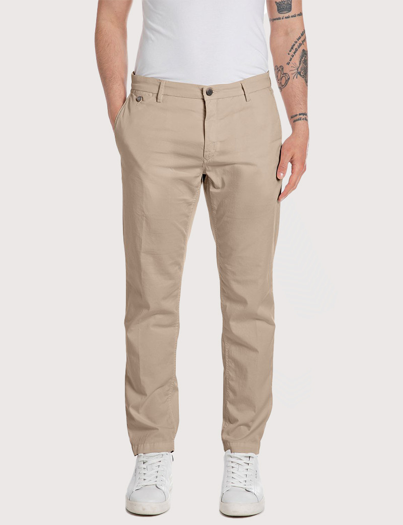 REPLAY CHINO HOMME BENNI REGULAR BEIGE 225