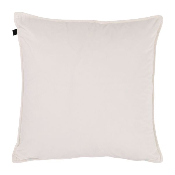 Overseas Middlestitch Kussen - 60 x 60 cm– Velours – Beige
