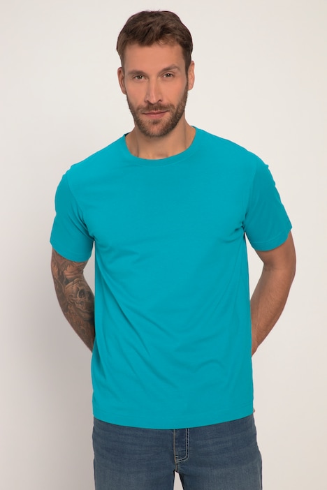 T-Shirt, Basic, Rundhals, gekämmte Baumwolle, bis 8XL