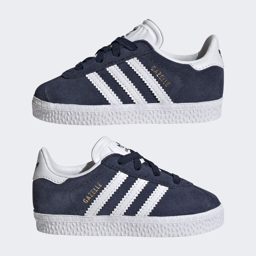 Adidas Original Gazelle Comfort Closure Elastic Laces Shoes Kids