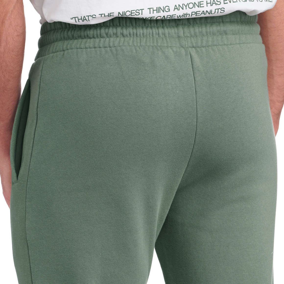 Jonas Nielsen Peanuts Jogginghose mit Stickerei dunkelgrün
