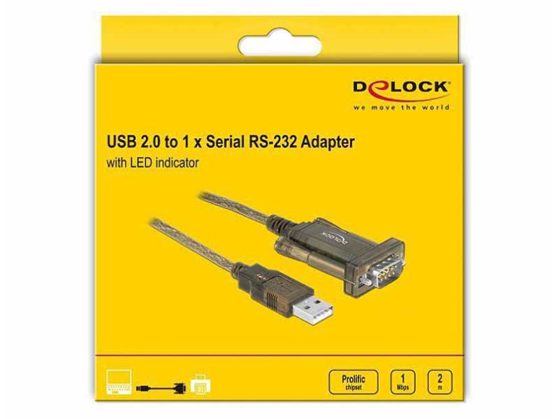 Delock Serial-Adapter 64073 USB-A - RS-232 USB-zu-Serial-Adapterkabel