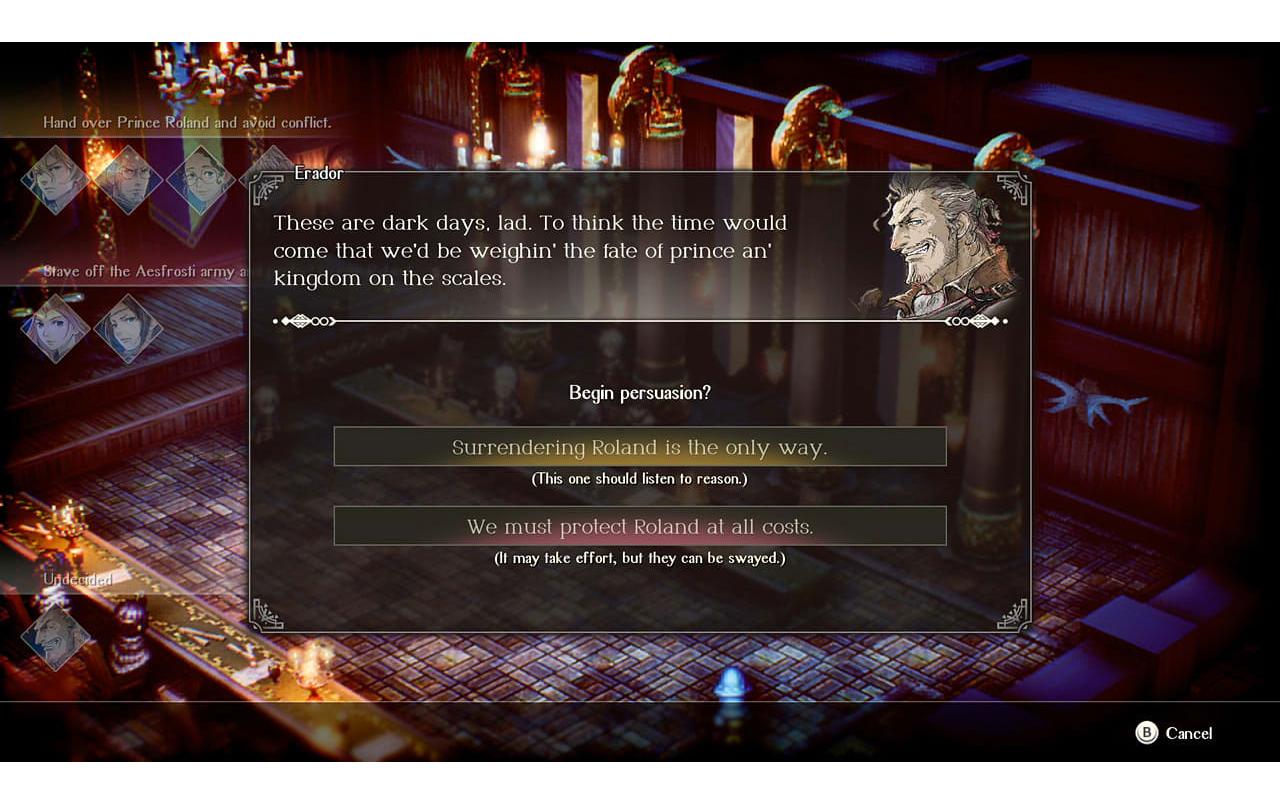 Triangle StrategyRundenbasiertes Strategiespiel für die Switch